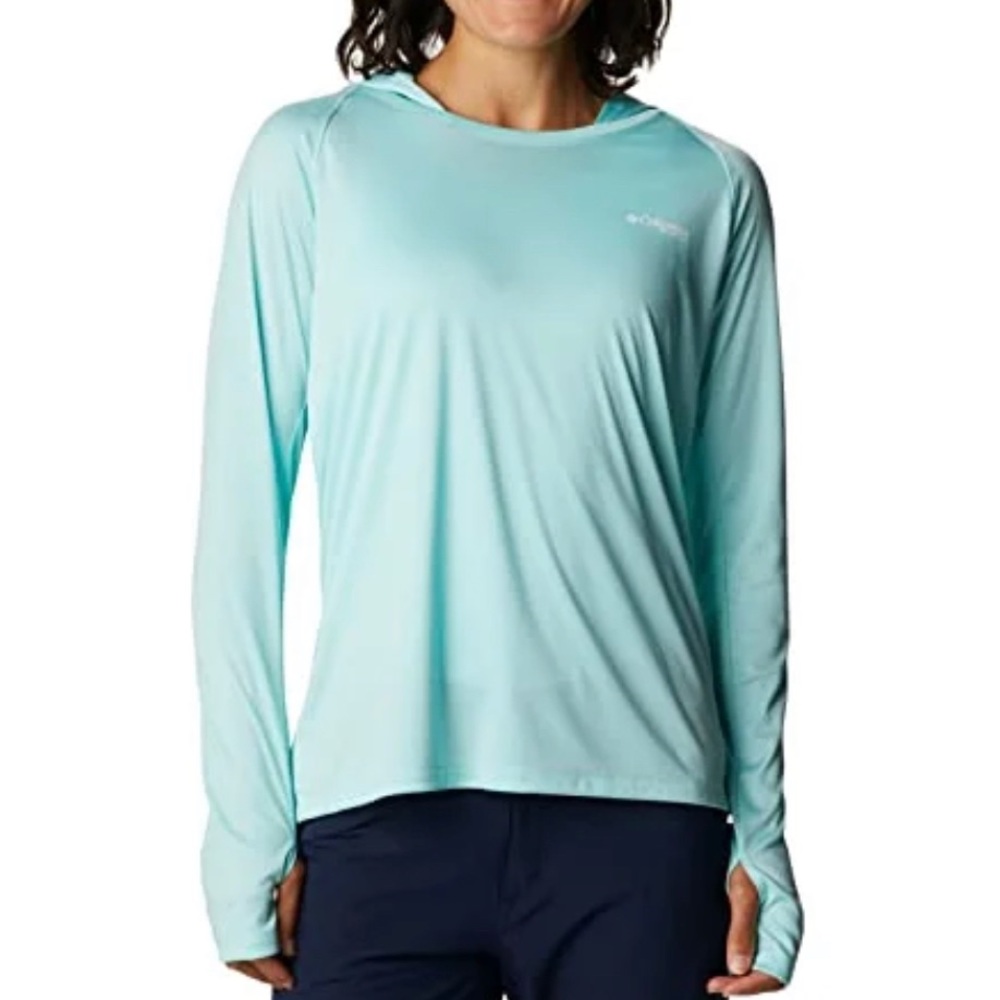Columbia Clear Blue / White Tidal Tee Hoodie
